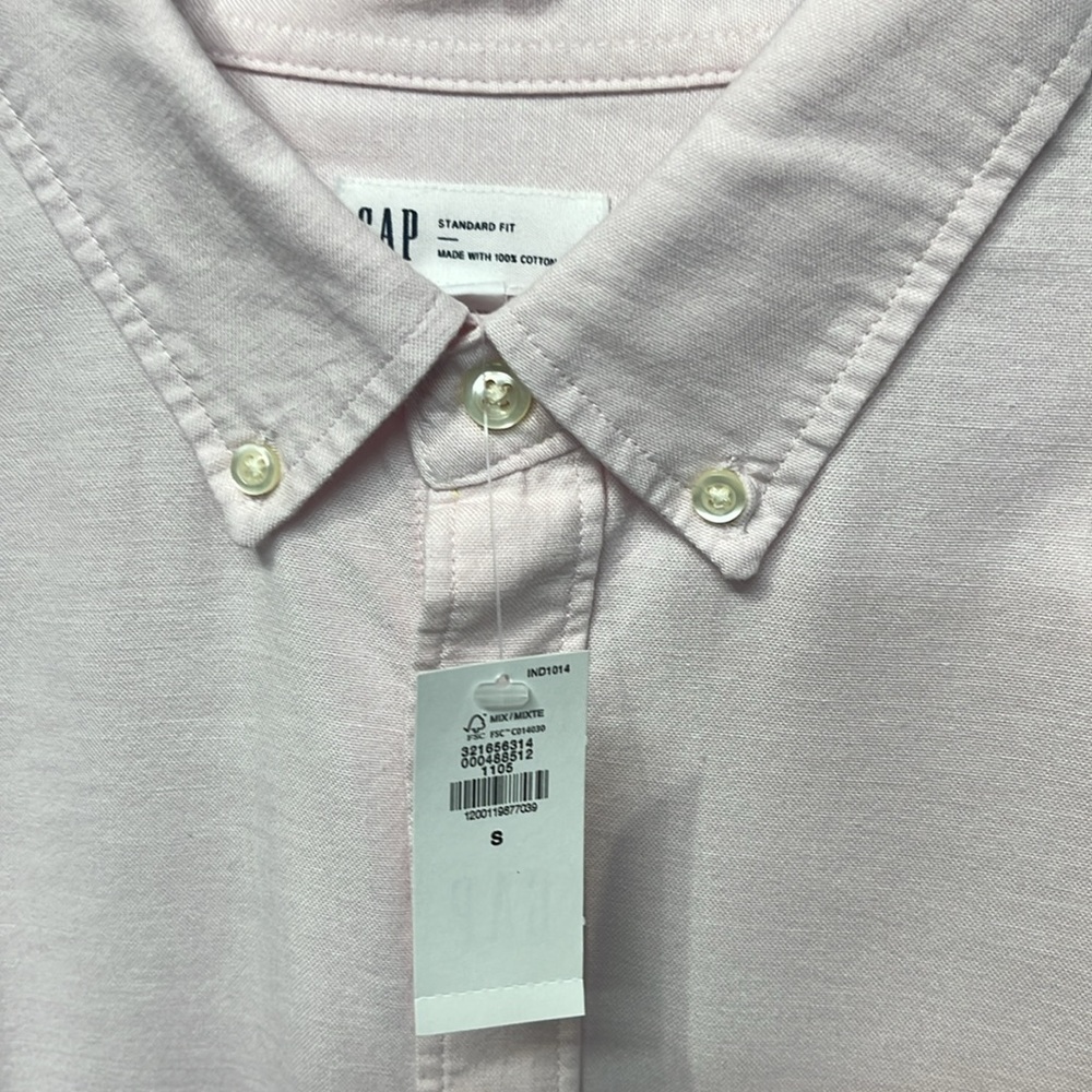 GAP Men's Long Sleeve Oxford Button Down Shirt - Picture 8 of 10